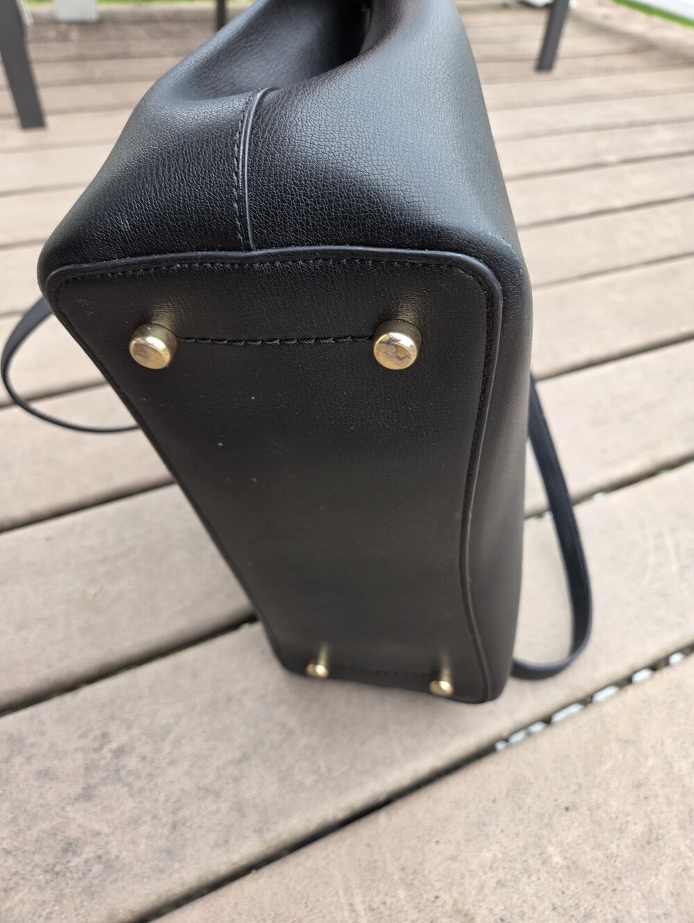 Coach Avenue Carryall Black Leather with Red Interior Tote Bag/Purse (F48733) - Picture 10 of 11